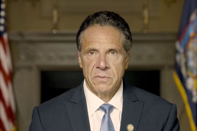 Governor Andrew Cuomo on August 3, 2021, speaking to camera